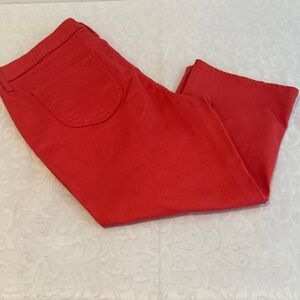 Lee Women's Cropped Red Jeans